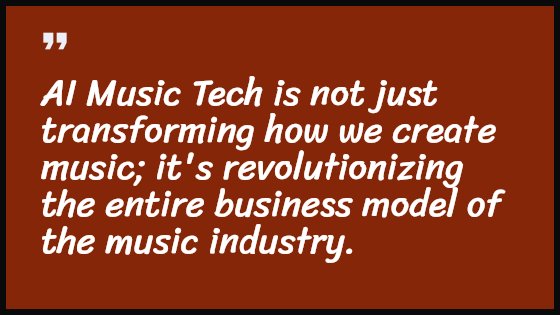 AI Music Tech is not just transforming how we create music; it's revolutionizing the entire business model of the music industry.