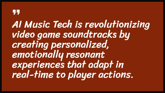 AI Music Tech is revolutionizing video game soundtracks by creating personalized, emotionally resonant experiences that adapt in real-time to player actions.